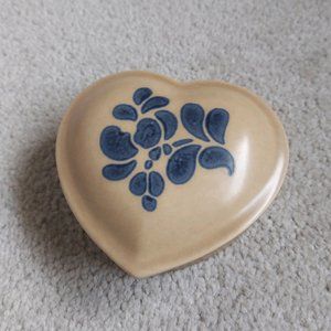 Pfaltzgraff Folk Art Heart Trinket Box